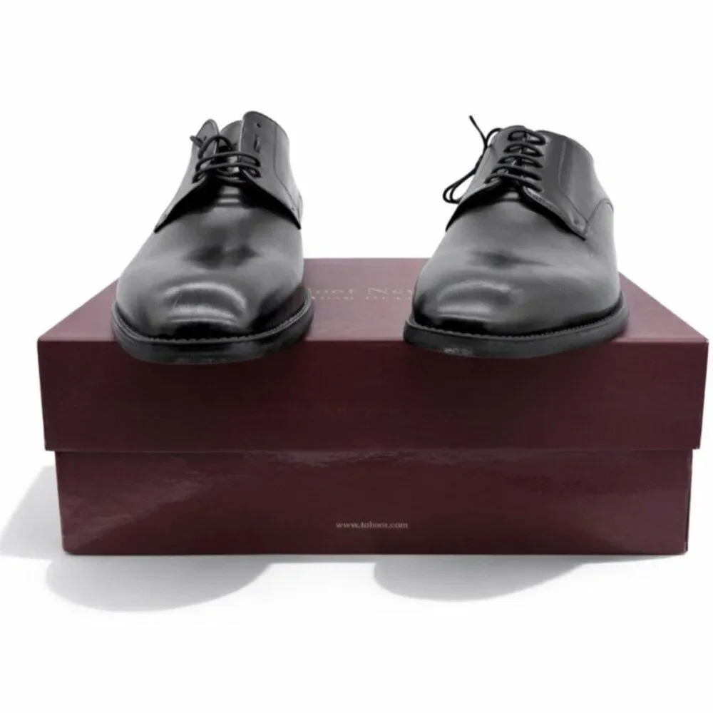 To Boot New York $435 Amedeo Black Leather Oxford Plain Toe Dress Shoe Mens 7.5